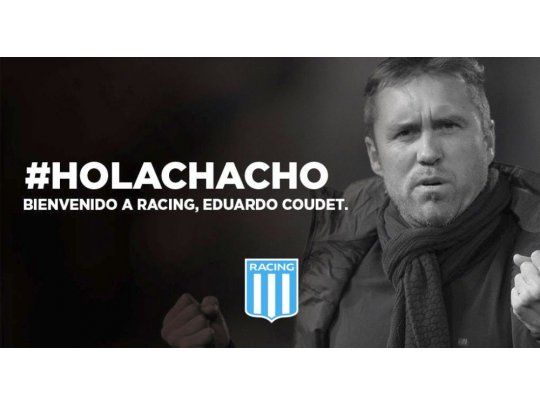 Eduardo Coudet ya es técnico de Racing.