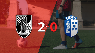 con dos goles, vitoria guimaraes se impuso a vizela en el estadio d. afonso henriques