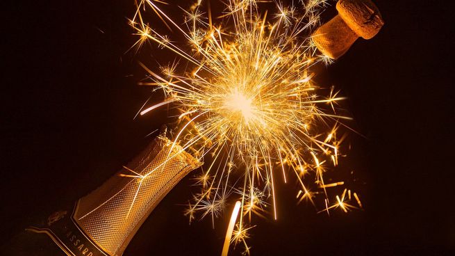 Cócteles para el brinidis de Año Nuevo. 