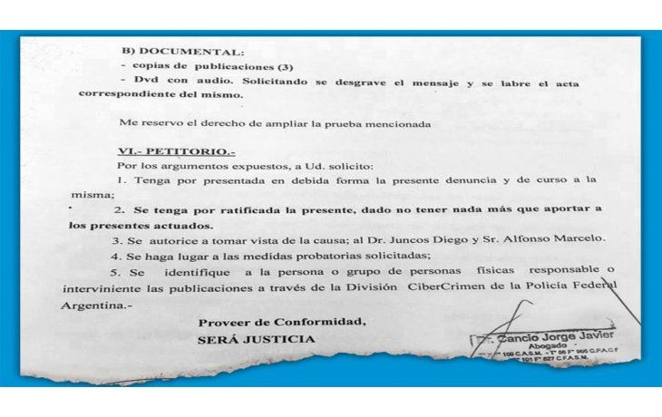 ámbito.com | denuncia. El intendente de Malvinas Argentinas, donde está la quinta de fin de semana de Macri, aportó prueba ante una fiscalía federal.