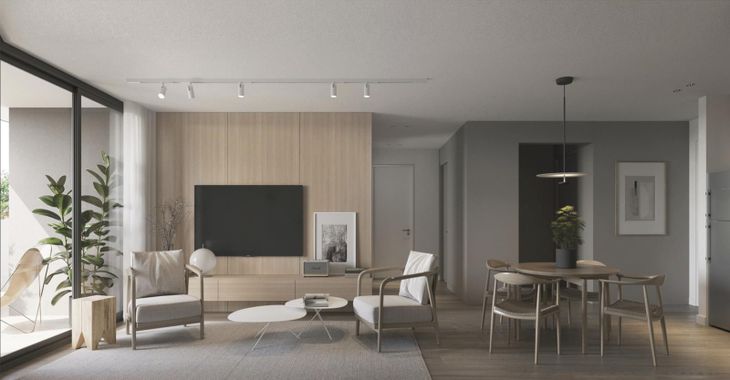 Render de un departamento que llega a Colegiales, sobre Virrey Arredondo y Freire Render de un departamento que llega a Colegiales, sobre Virrey Arredondo y Freire