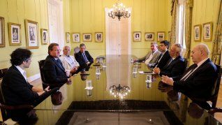 Participaron del encuentro el presidente de ADEPA, Martín Etchevers, y los miembros Daniel Dessein, Pablo Deluca, Carlos Azzariti, Nahuel Caputto y Agustino Fontevecchia.