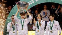 Heroe. Jannik Sinner llevó a Italia a ganar su segunda Copa Davis.&nbsp;