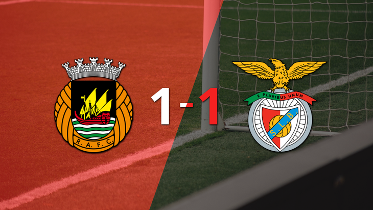 Rio Ave y Benfica se repartieron los puntos en un 1 a 1