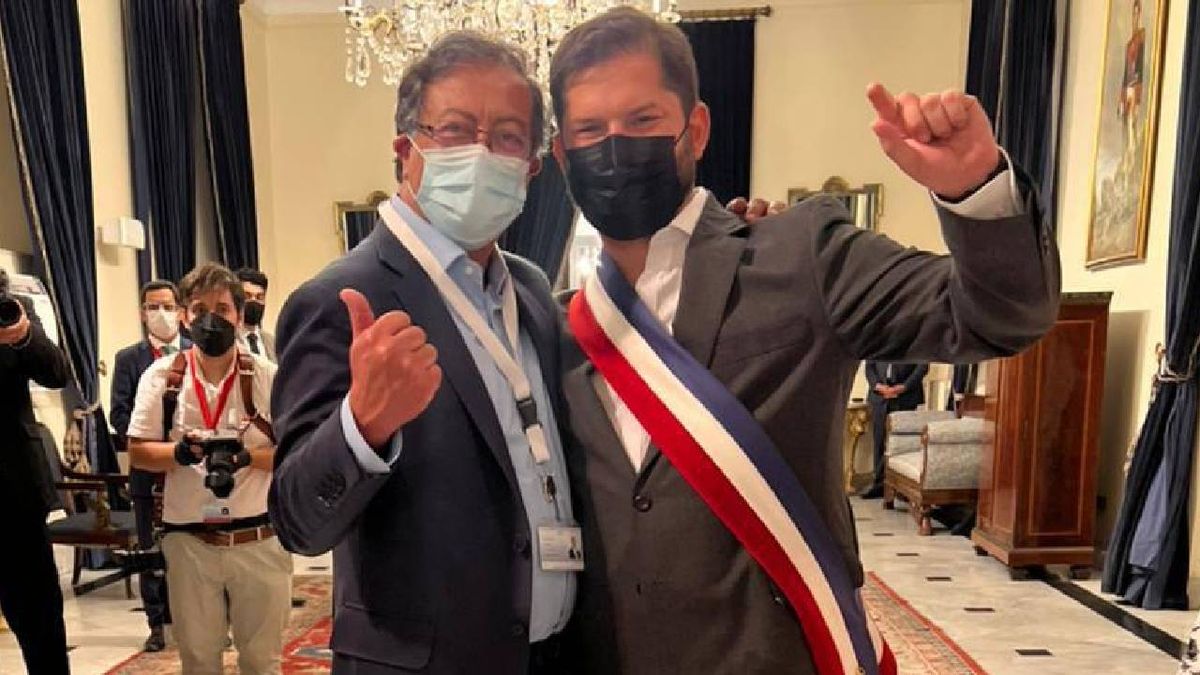 Balotaje en Colombia: el chileno Boric espera un triunfo de Gustavo Petro