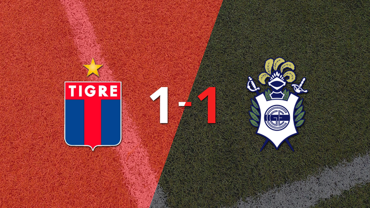 Tigre no pudo en casa ante Gimnasia y empataron 1-1