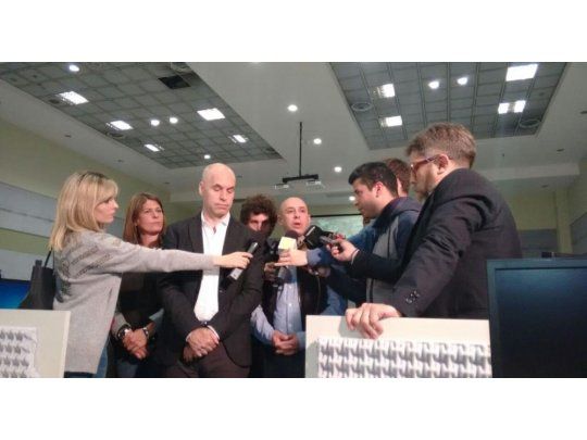 Horacio Rodríguez Larreta presentó el sistema de monitoreo Tobilleras Mujeres seguras.