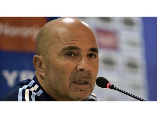 El entrenador de la Selección, Jorge Sampaoli.