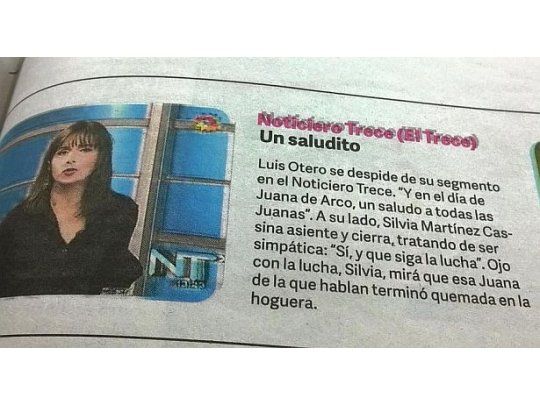 Sugestivo mensaje del diario Clarín a una periodista de El Trece: Ojo con la lucha