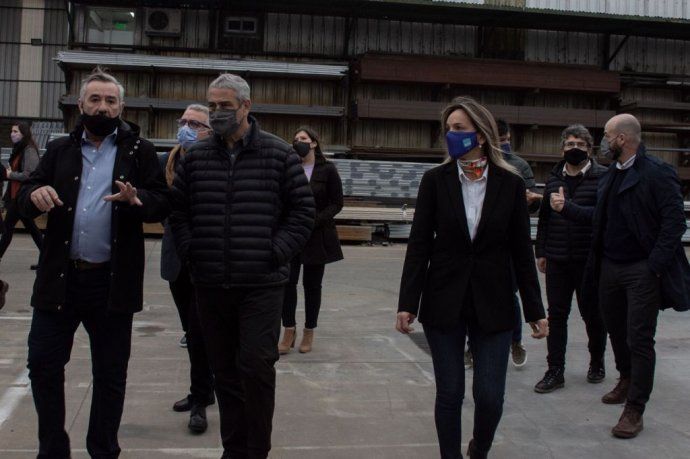 Jorge Ferraresi, Julio Zamora y Malena Galmarini en Tigre.