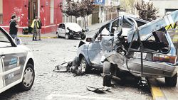 Persecución, choque y misterio en San Telmo (foto 1)