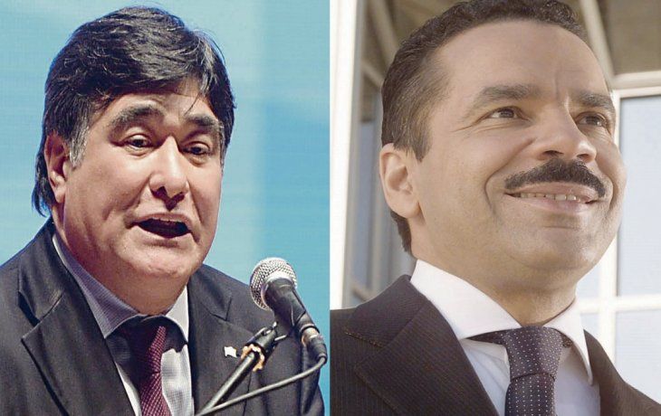 Carlos Zannini y&nbsp;Ronald Noble
