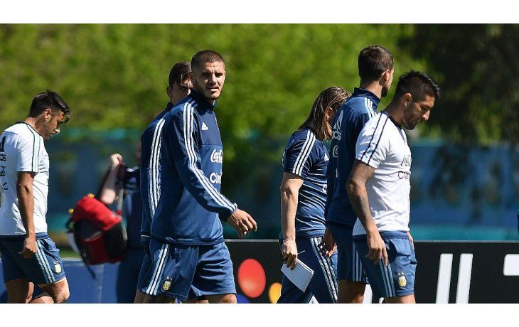 La Selección se volvió a entrenar e Icardi se adueñó de todas las miradas