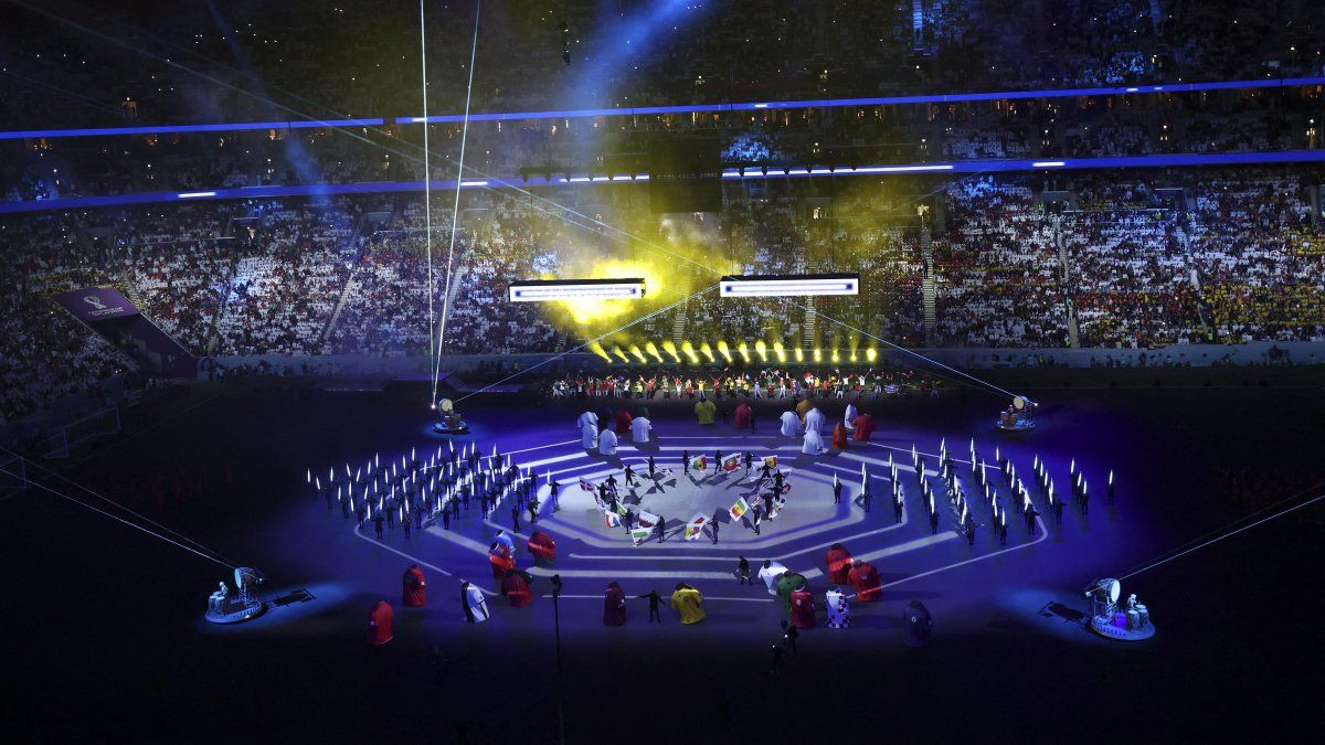 Qatar offered a colorful opening ceremony with a journey through World Cup history