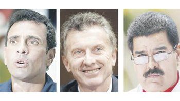 ámbito.com | Henrique Capriles, Mauricio Macri y Nicolás Maduro