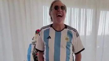 Guillermo Francella celebró el triunfo de la Selección recreando un célebre video