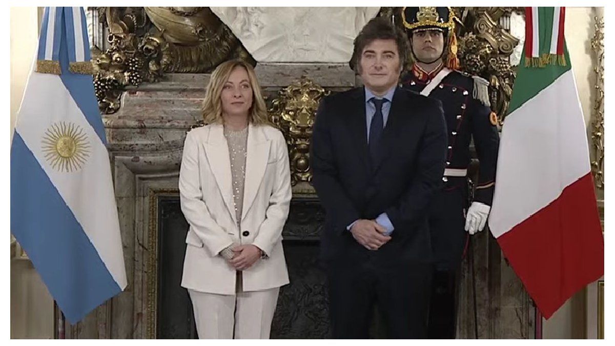 Javier Milei received Giorgia Meloni and highlighted the ties between Argentina and Italy