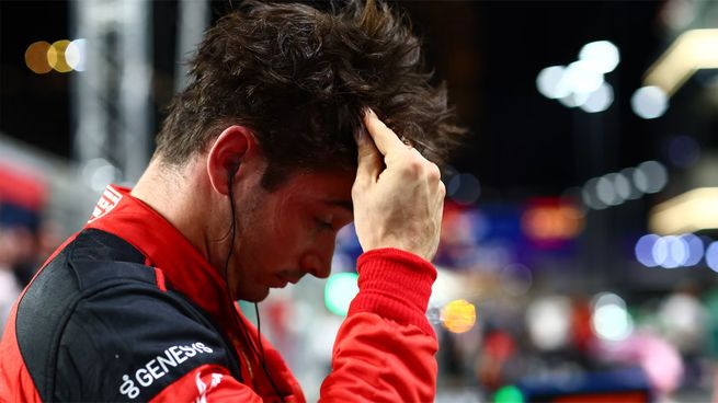 El mal momento de Ferrari. Leclerc acumula 6 puntos en el campeonato.