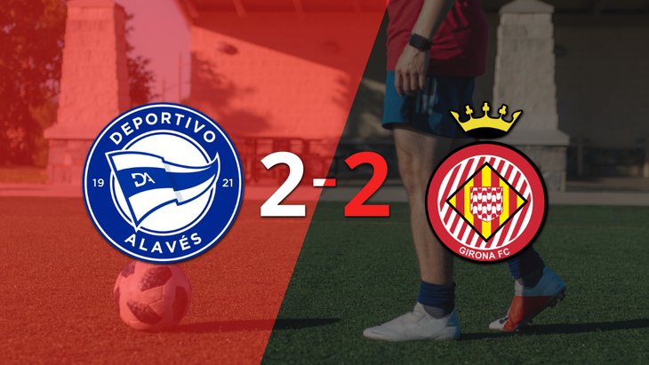 Alavés empató 2-2 ante Girona con doblete de Jon Guridi