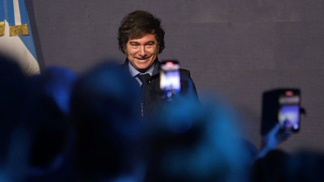 El presidente Javier Milei cerró la Expo Real Estate en Buenos Aires. 