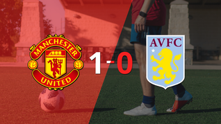 aston villa no pudo en su visita a manchester united y cayo 1-0