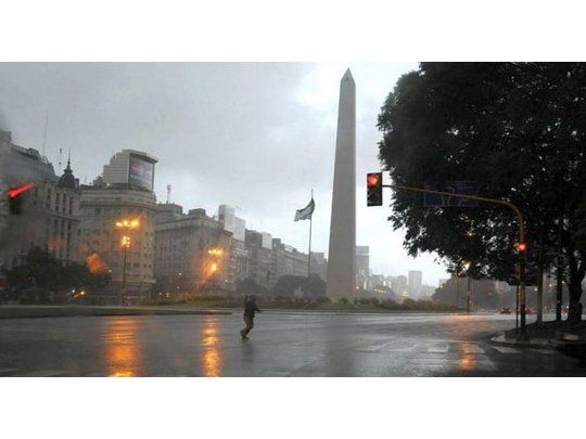Cielo gris y lluvias para el sábado en la ciudad de Buenos Aires