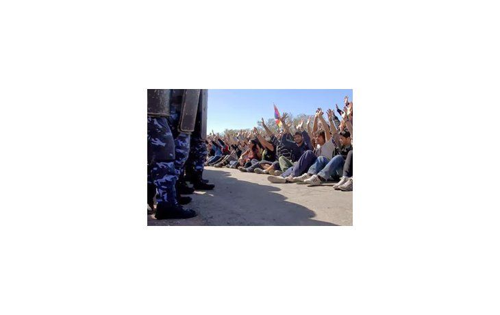 Imagen del año 2014, en el acampe que llevan adelante los manifestantes ambientalistas contra la multinacional Monsanto, en Córdoba