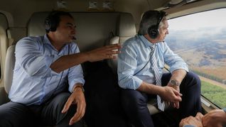 alberto fernandez sobrevolo los incendios forestales: donde hay un argentino que sufre todo el pais tiene que ir en soporte