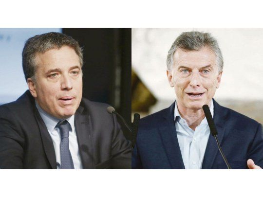 Nicolás Dujovne y Mauricio Macri.