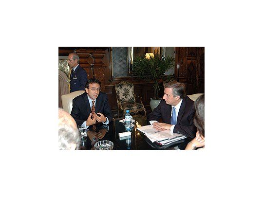 Renión entre el Presidente y el director de Danone S.A.