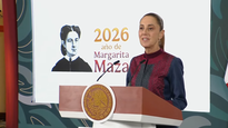 Claudia Sheinbaum en la Mañanera de este jueves.