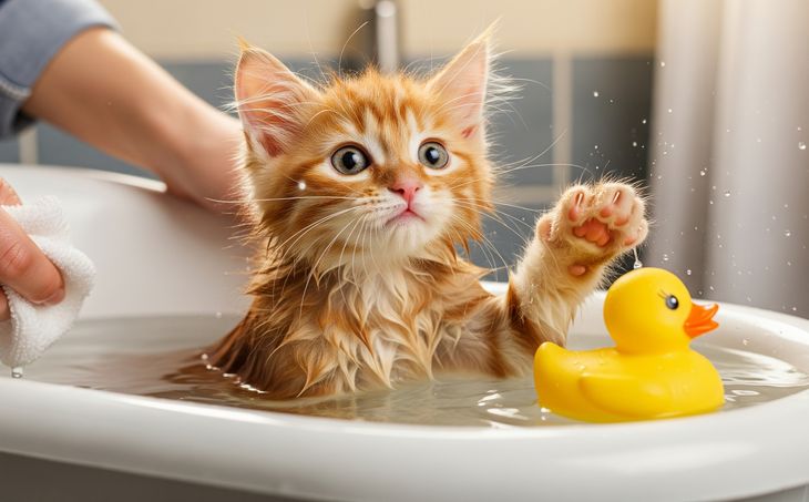 Los gatos que viven en interiores y están sanos casi nunca necesitan baño.