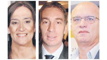 Gabriela Michetti, Diego Santilli, Néstor Grindetti