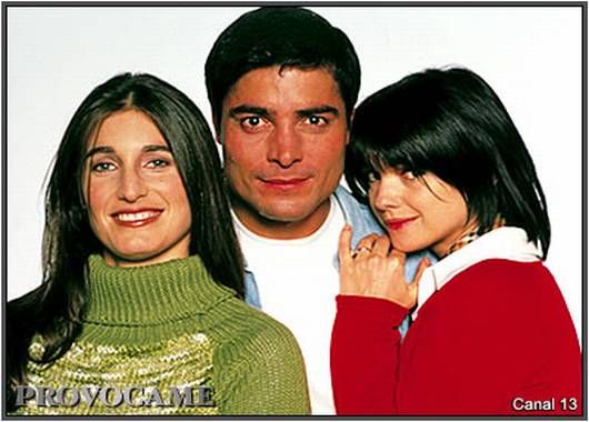 Junto a Chayanne y a Araceli González en Provócame (2001)