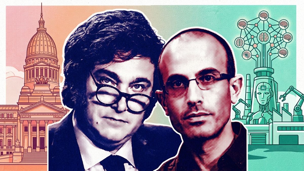 Yuval Harari volvió a criticar la propuesta de Javier Milei de otorgar personalidad jurídica a empresas IA