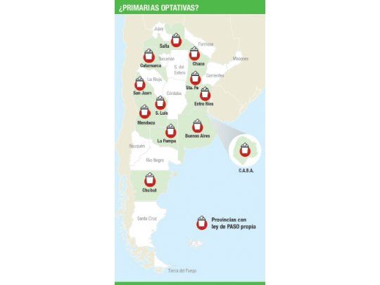 Provincias debatirán PASO no obligatorias