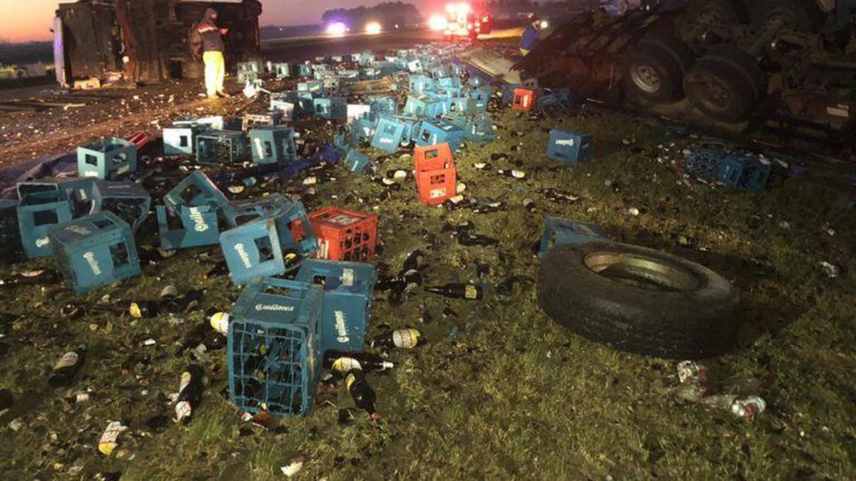 Siete heridos y un bebé fallecido tras el choque múltiple en Ruta 2