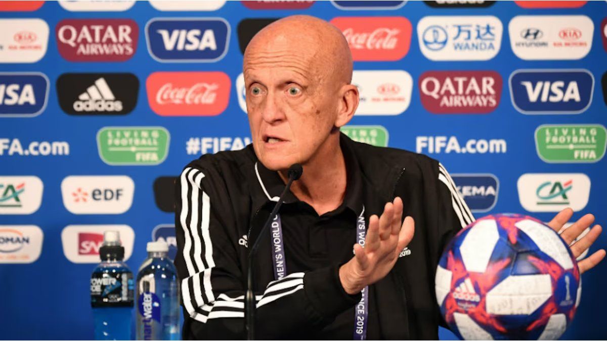 Who is Pierluigi Colina, the chief of FIFA referees who proposed to change the penalty rule and generated controversy