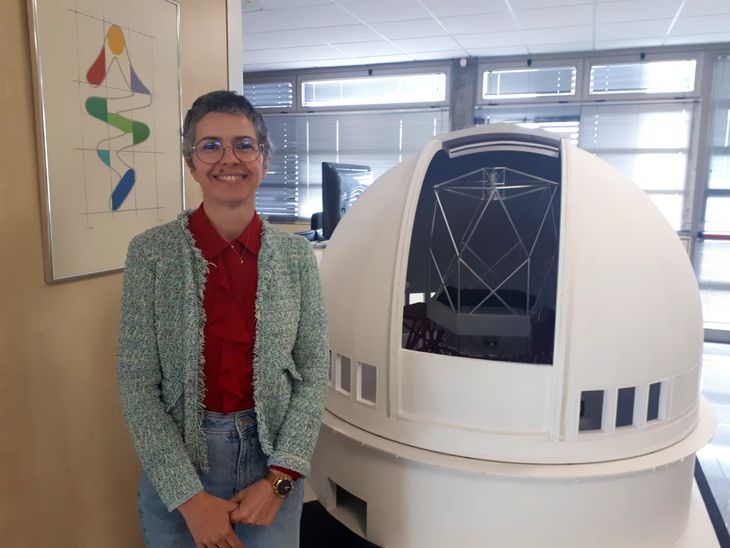 La astrónoma Julia de León. La astrónoma Julia de León.