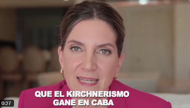 El falso video de Silvia Lospennato asegurando que se retiraba de la campaña El falso video de Silvia Lospennato asegurando que se retiraba de la campaña