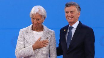 Christine Lagarde y Mauricio Macri.