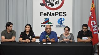 Fenapes convocó al paro docente de 24 horas.