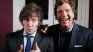 Javier Milei with journalist Tucker Carlson. Javier Milei with journalist Tucker Carlson.