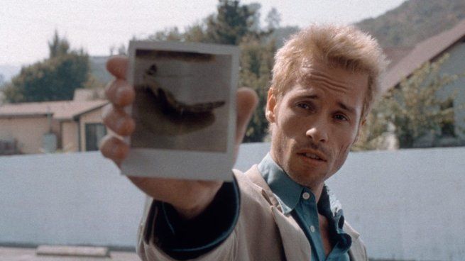 Guy Pearce en Memento.&nbsp;