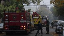 incendio en iron mountain: derrumbaron otra pared por prevencion