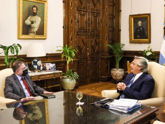 Eduardo Zuain junto al presidente Alberto Fernández.
