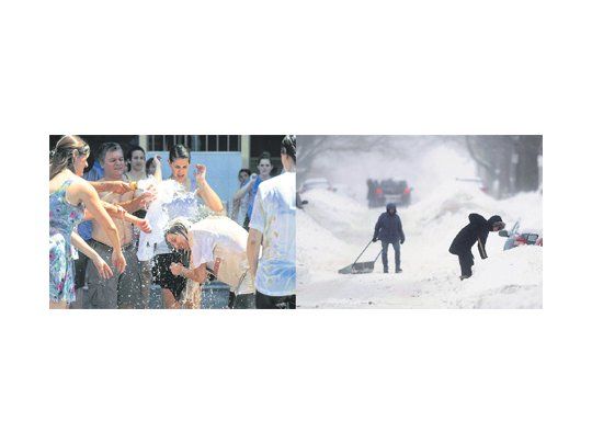 Mientras la Argentina sufre desde hace dos semanas una intensa ola de calor, en el hemisferio norte las fuertes nevadas han dejado muertos y cientos de afectados.