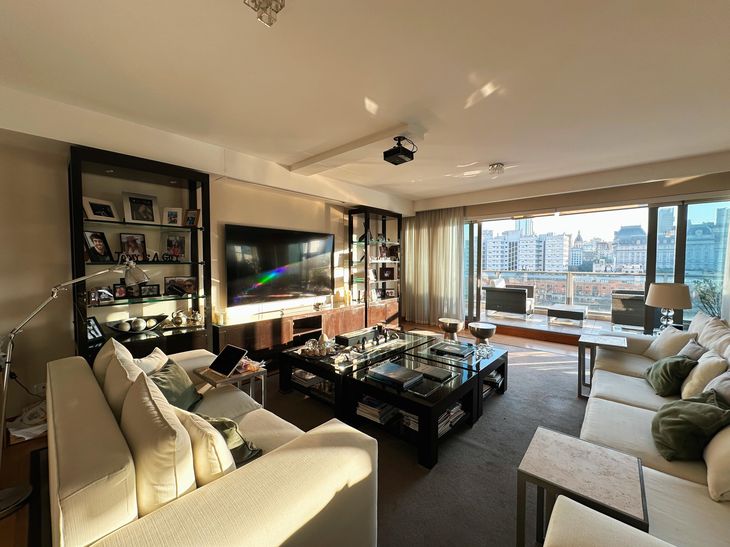 El living de un departamento en Madero Center El living de un departamento en Madero Center