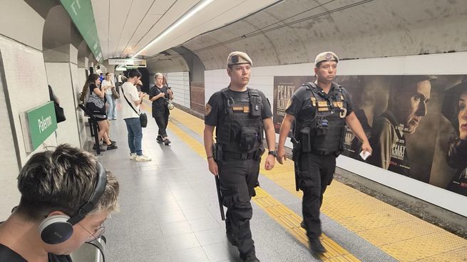 Ciudad desplegó mil policías en el subte.
