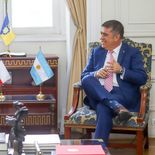 La senadora y exministra junto al alcalde de Santiago de Chile, Mario Desbordes. La senadora y exministra junto al alcalde de Santiago de Chile, Mario Desbordes.